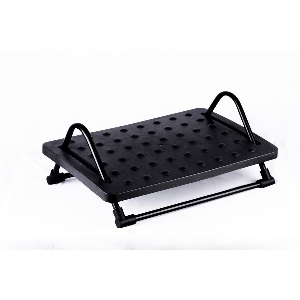 Apoio Ergonômico Para Pés Massageador Regulável Preto Confortec