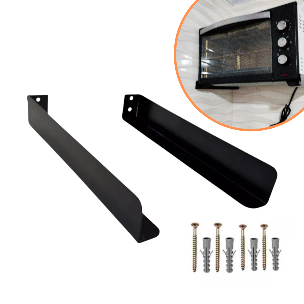 Suporte Multiuso de Parede para Microondas, Impressora e Caixas de Som | Organize Seu Espaço! em Oferta na Shopee