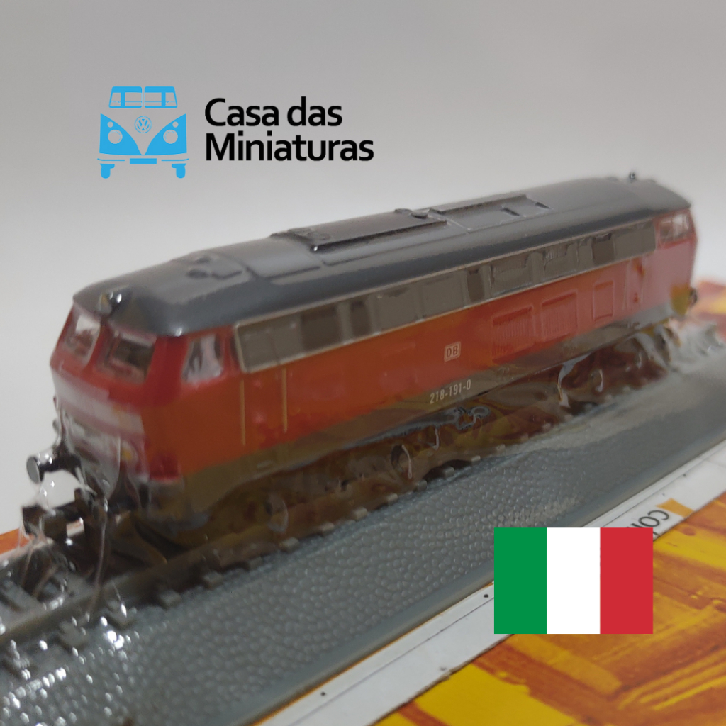 Locomotiva BR-218 - escala 1/160 (9 cm) - LACRADA + FASCICULO