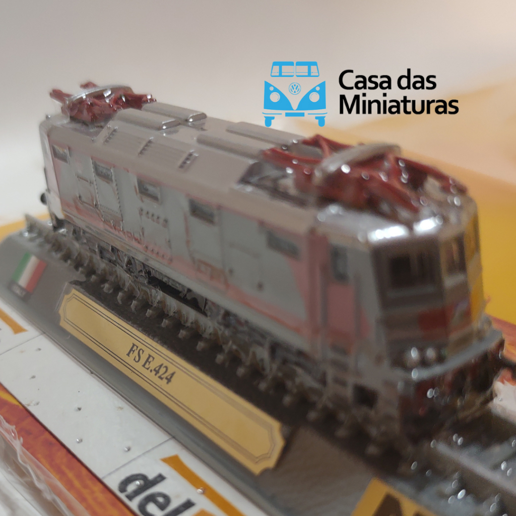 Locomotiva FS E.424 - escala 1/160 (10 cm) - LACRADA + FASCICULO
