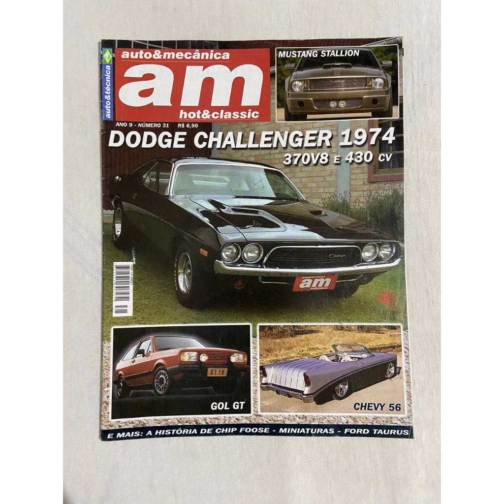 Revista Dodge Challenger 1974 - Auto e Mecânica