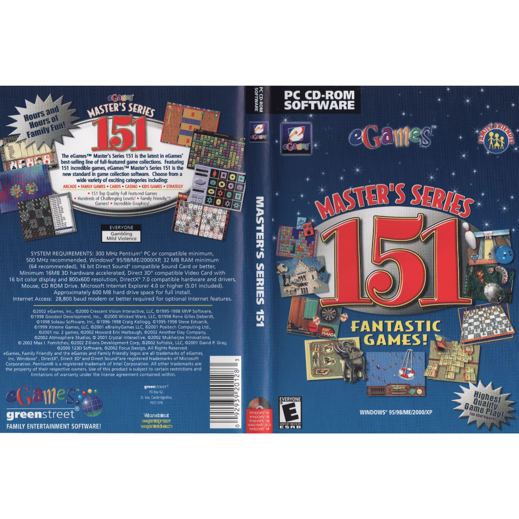Master's Serie's 151 - Coletânea de 151 games - Game PC Original - Arcade Retrô Estratégia Puzzle