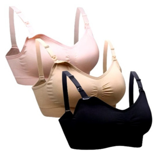 Kit ate 3 Sutiã De Amamentação Sutian Gestante Soutien Mulheres Grávidas Sem Aro Sutia Pós Parto Sutien Bojo Removível em Oferta na Shopee