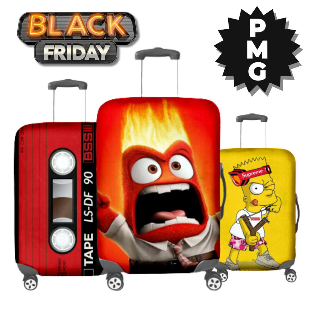 Capas de Mala para Viagem Protetora Estampas Personagens Variadas em Oferta na Shopee