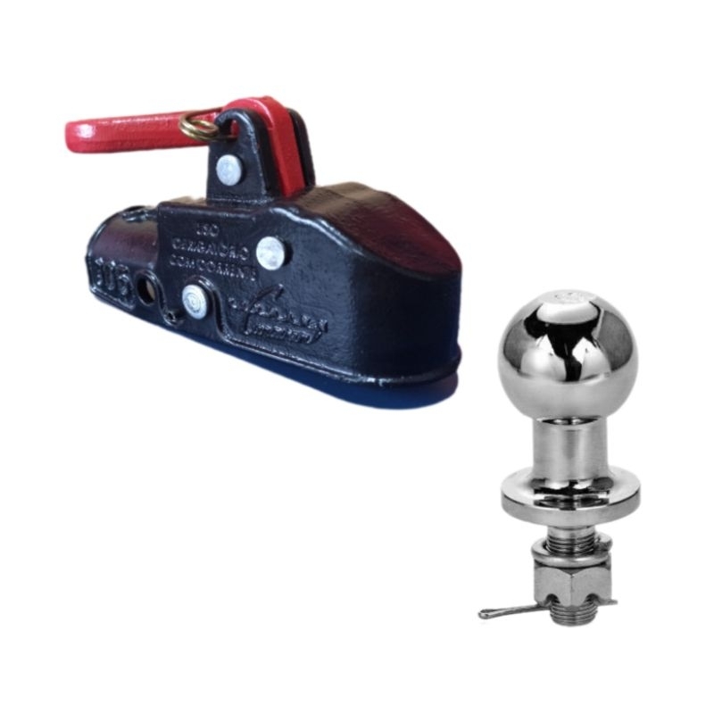 Munheca Carretinha automática + Bola Reboque Padrão 2.500 kg engate rápido Novo Promoção