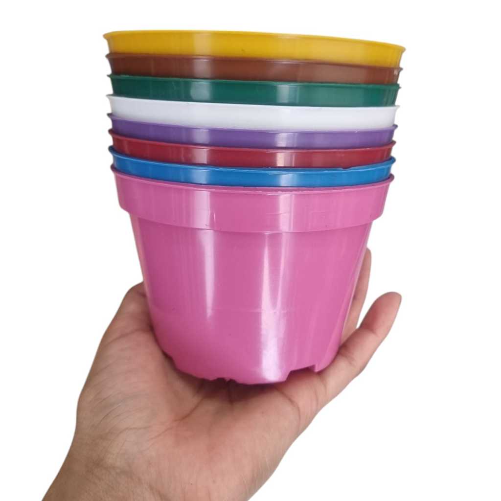 30 Vasos Pote 11 Coloridos 430 Ml Para Mudas Suculentas Rosa do Deserto Violeta Etc em Oferta na Shopee