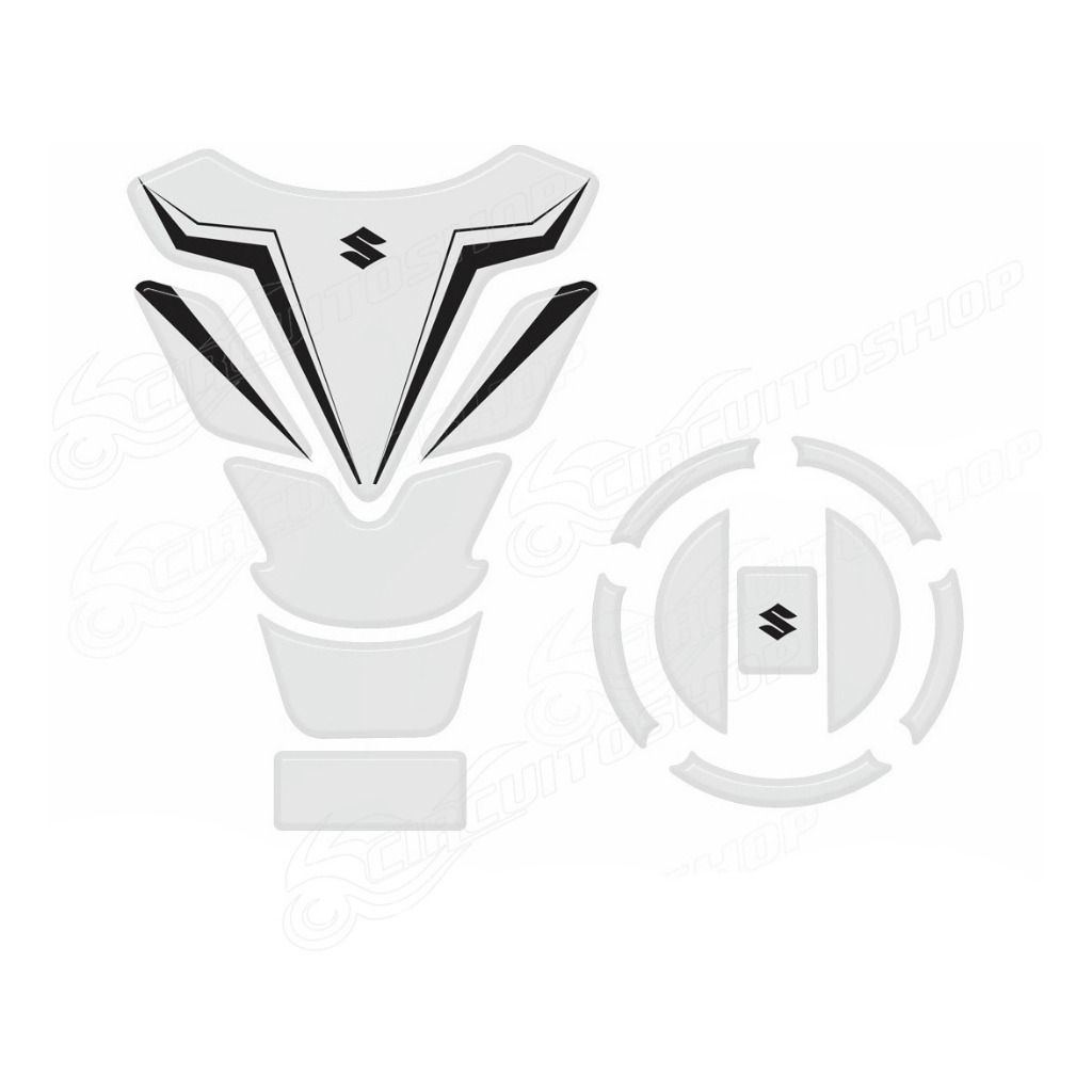 Adesivo Protetor Resinado 3d Tanque Bocal Prata cromado Moto Bandit 600 650 1200 1250 - 2007 a diante