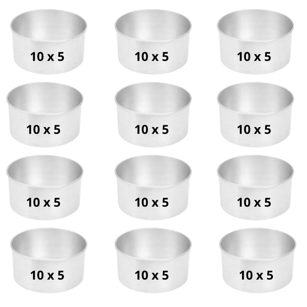 Conjunto Forma 12(DOZE) Bento Cake 10 x 5 Bolo Assadeira Alumínio em Oferta na Shopee