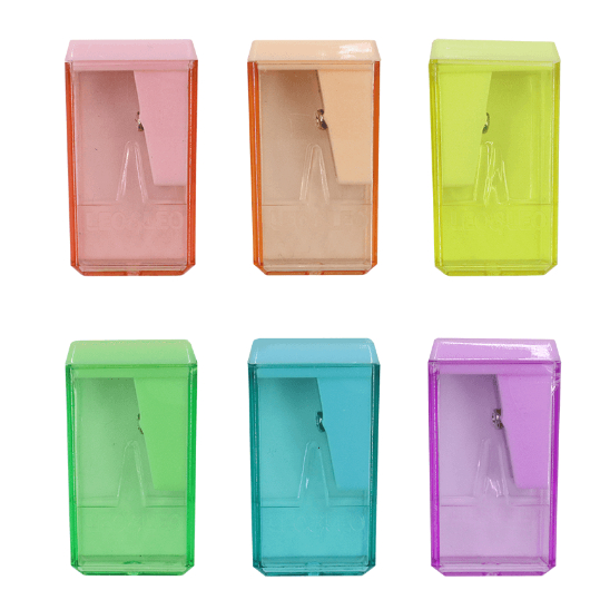 6 Apontador com Depósito Plástico Pastel em Oferta na Shopee