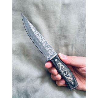 Faca Pequena Madeira Preto Pesca Aço Inox + Bainha A39 Momo em Oferta na Shopee