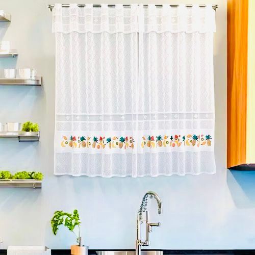 Cortina para Cozinha Girassol: Onde Comprar | BuscaProdutos