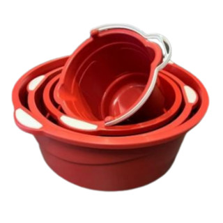 Kit Lavanderia 3 Bacias + Balde Plástico com alça - Plasconex em Oferta na Shopee