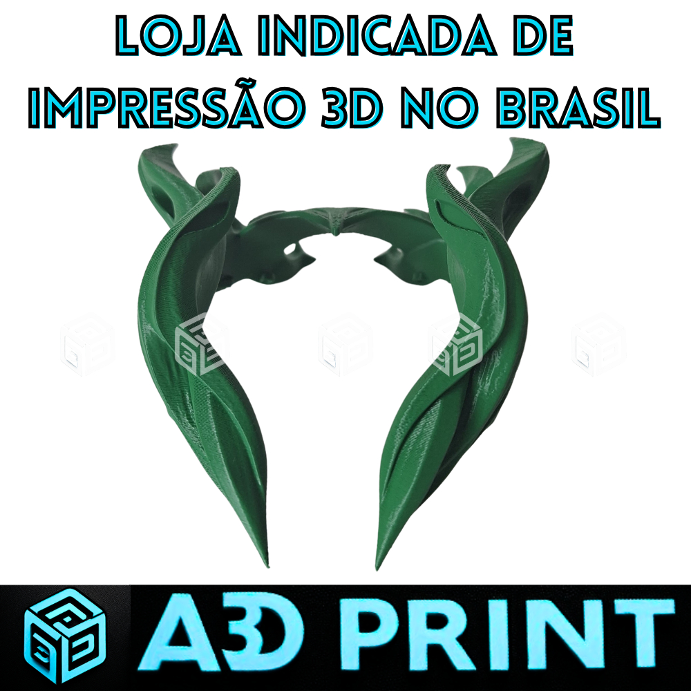Coroa Tiara Rio Vidal Death Morte Bruxa Verde Crown Cosplay Impressão 3D Tamanho Real Exclusivo