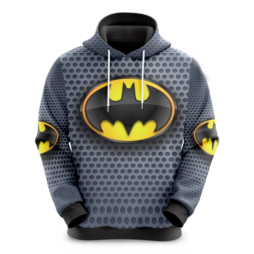 Blusa de Moletom Sublimado Infantil Desenho Batman Novidade