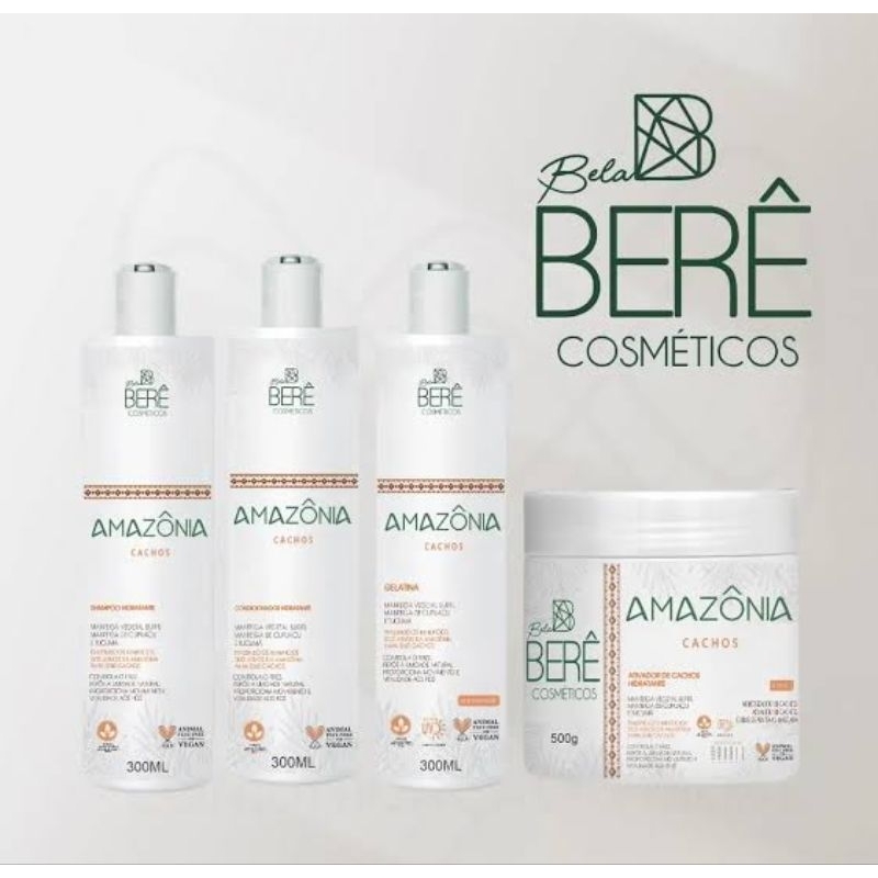 Kit Home Care Cachos Amazônia | Tratamento Profissional com Ativador 4 em 1 + Gelatina Modeladora