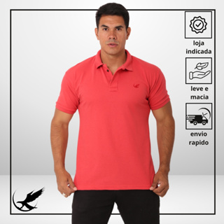 Camisa Polo Masculina Algodão Piquet Original em Oferta na Shopee