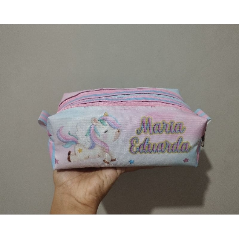 Estojo Triplo Personalizado com 3 divisórias