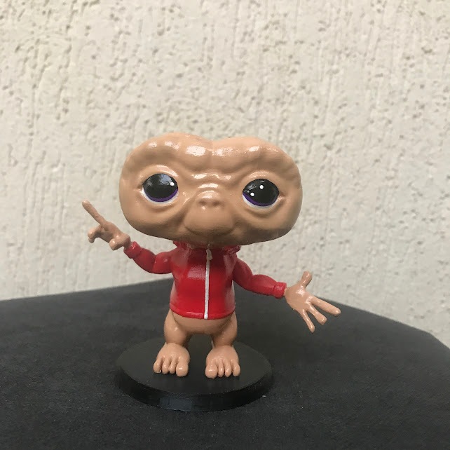 Boneco Colecionavel ET EXTRATERRESTRE ALIEN Figura Decorativa Action Figure Colecionaveis Impressao 3D