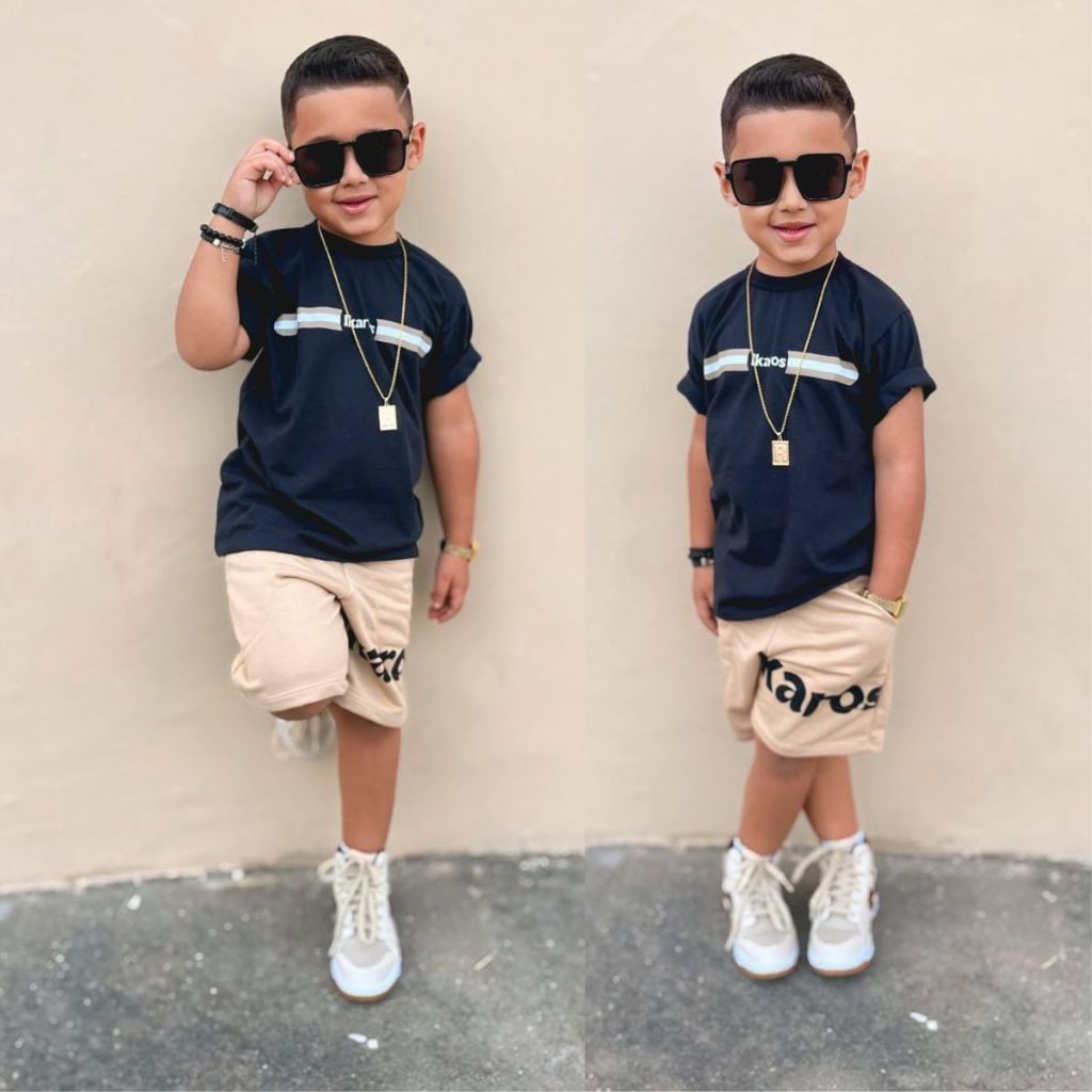 roupa infantil verão meninos roupa de criança barata confortável estilosa verão