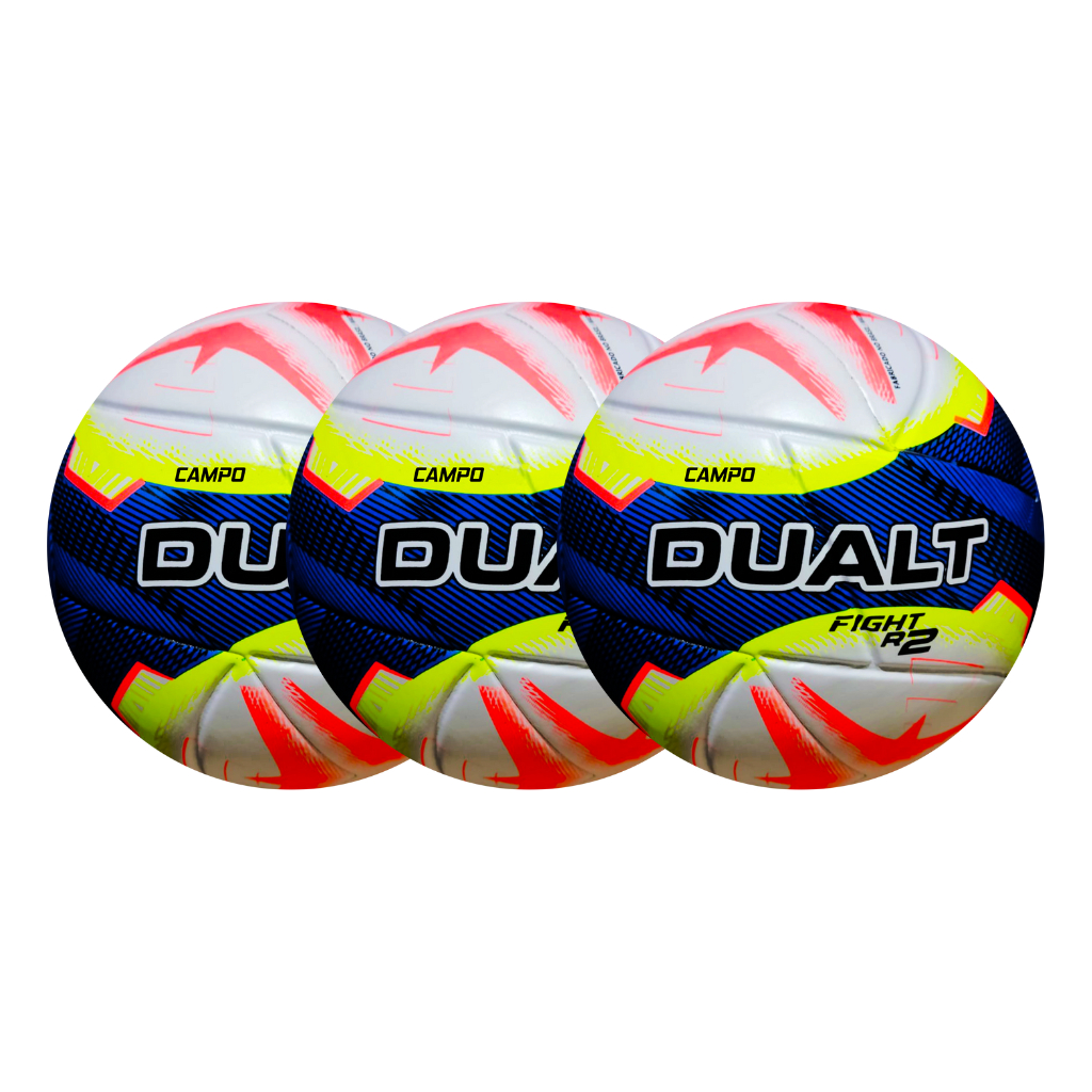 Kit c/3 Bola Dualt Campo Fight R2 Lançamento 2024
