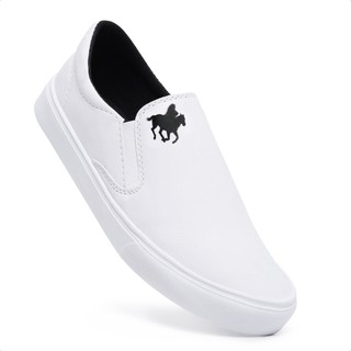 Tênis Slip On Sapatênis Polo Casual Iate Sem Cadarço Calce Fácil Confortável Original