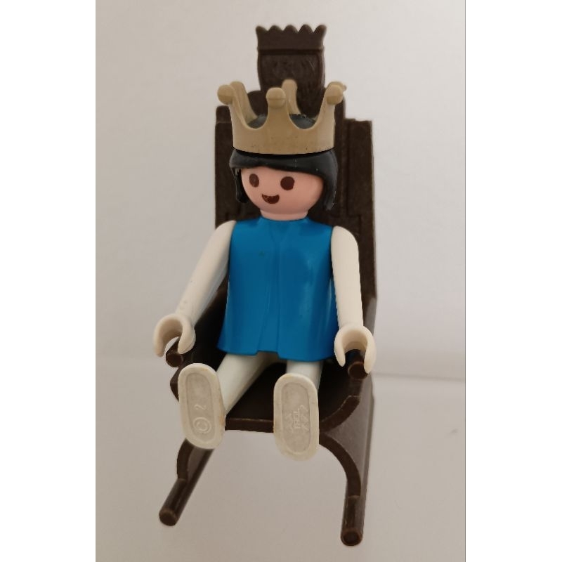 Boneco Playmobil da Rainha c/ trono  Playmobil Trol