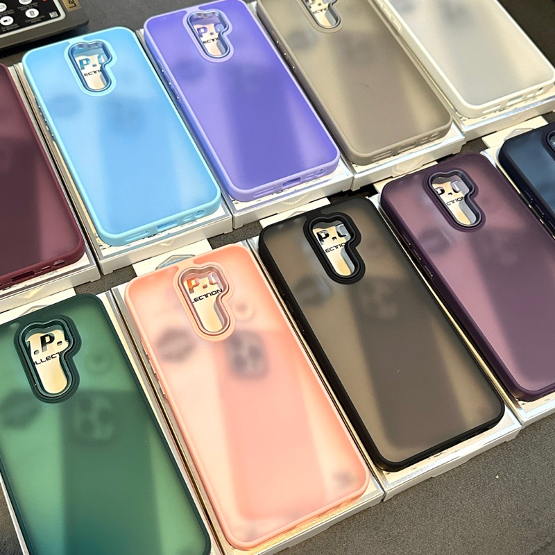 Capa case SPACE Acrílico Fosca Anti Impacto  Para  Redmi 9 / Redmi 10C com borda galvanizada em Oferta na Shopee