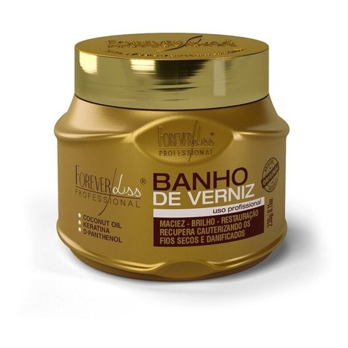 Brilho Extremo e Hidratação Profunda com Forever Liss Banho de Verniz Hidratante 250g cabelos radiantes super hidratados