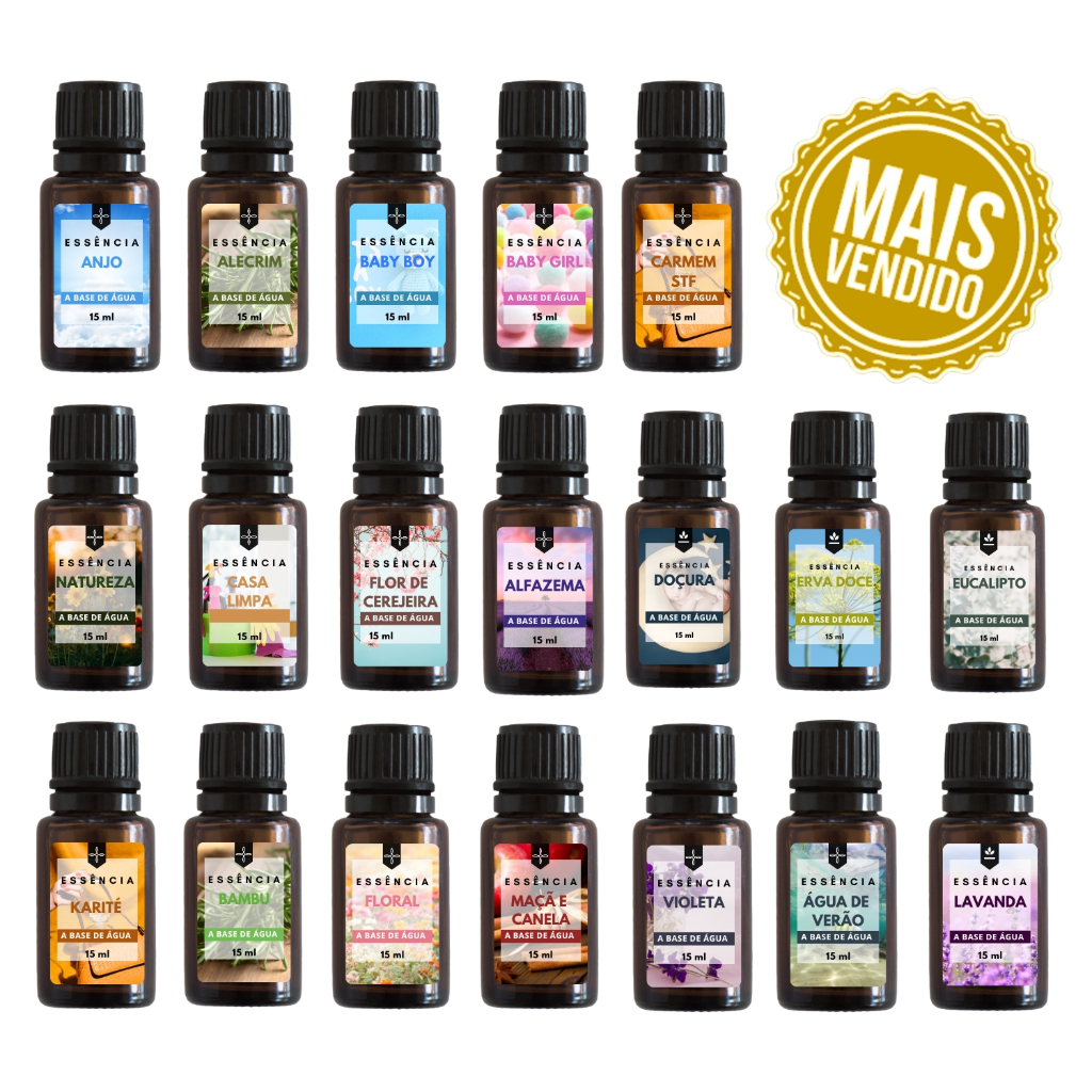 Essência para Umidificador de Ar e Difusor 15ml | Escolha a Sua