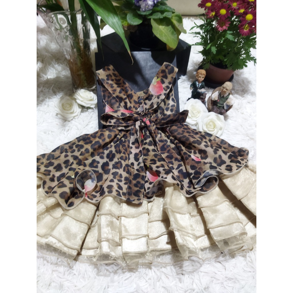 Vestido Infantil Feminino, Modelo Regata, Chiffon Estampado, Tam: 2, Marca: Bauerbauer1977