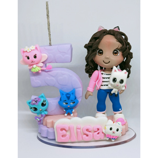 Vela Topo de Bolo em Biscuit Tema Casa Magica em Oferta na Shopee