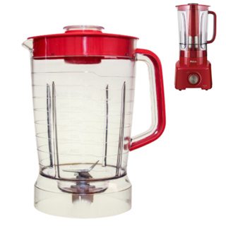 Copo para Liquidificador Compatível com o Philco Modelo Ph900 Vermelho em Oferta na Shopee