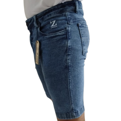 Bermuda Masculina Jeans com Lycra / Short Masculino Jeans com Elastano Direto de Fábrica.