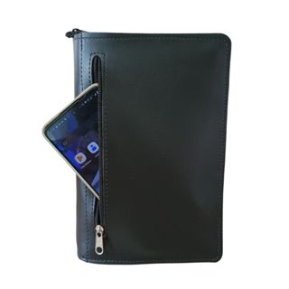 Capa para Bíblia Lisa sem Gravação ou Escrita com Zíper e Bolso Externo - Rosa ou Preta em Oferta na Shopee