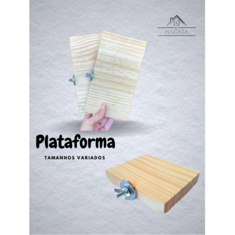 2 unidades Plataforma de descanso para pássaro em Oferta na Shopee