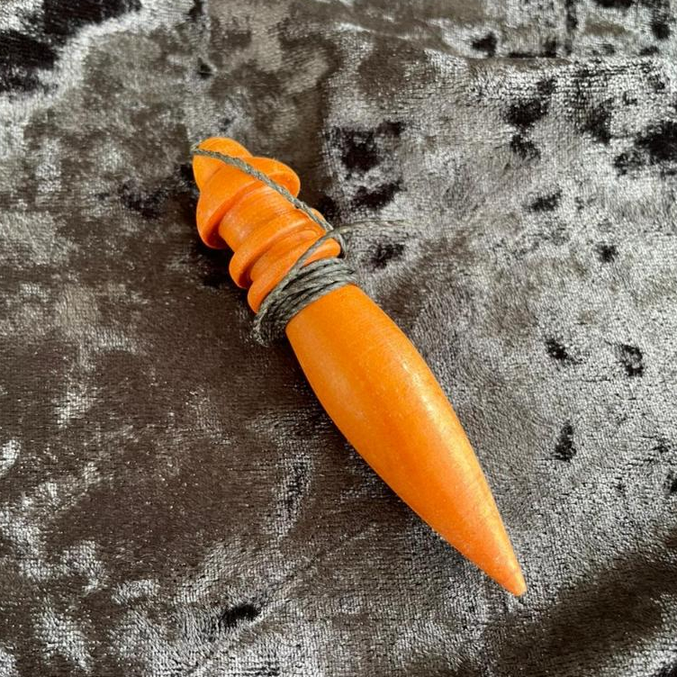 Pêndulo De Madeira Com Chumbo Para Radiestesia Radioestesia - 8,5CM - FRADE