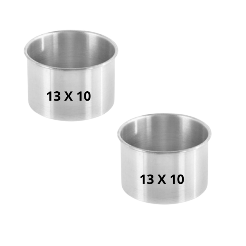 kit 02 (DUAS) Assadeira Redonda Alta 13 x 10 Forma Bolo