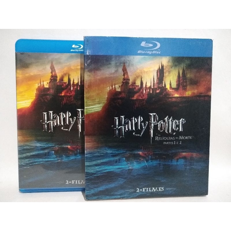 Harry Potter E As Relíquias da Morte Partes 1 e 2 - Bluray duplo + luva