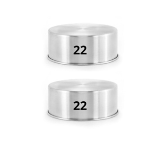 Kit 02 Forma Redonda ALTA N 22 x 10 cm Assadeira Bolo em Oferta na Shopee