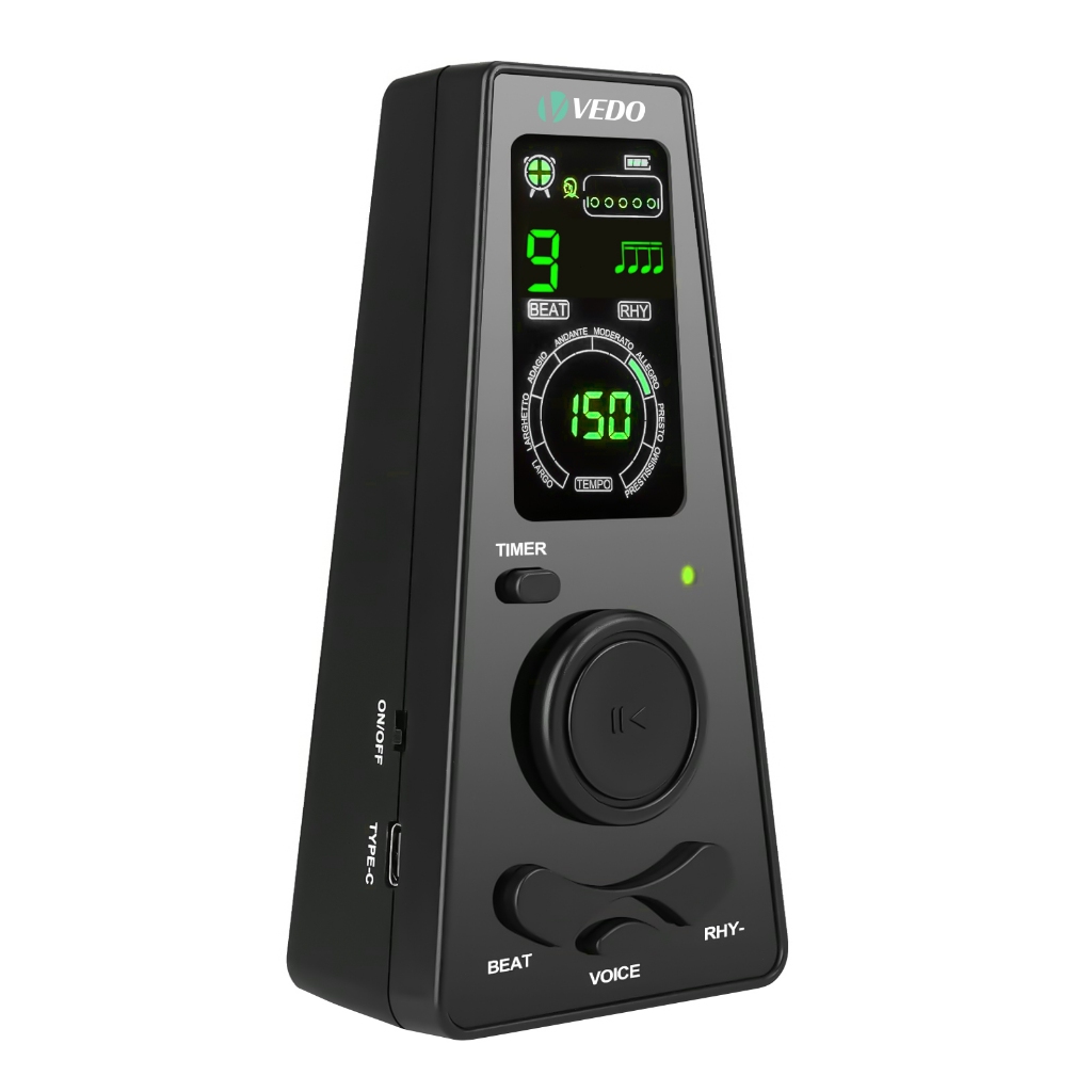 Electronic Digital Metronome Timer Metrônomo eletrônico universal com controle de volume para piano, guitarra, bateria
