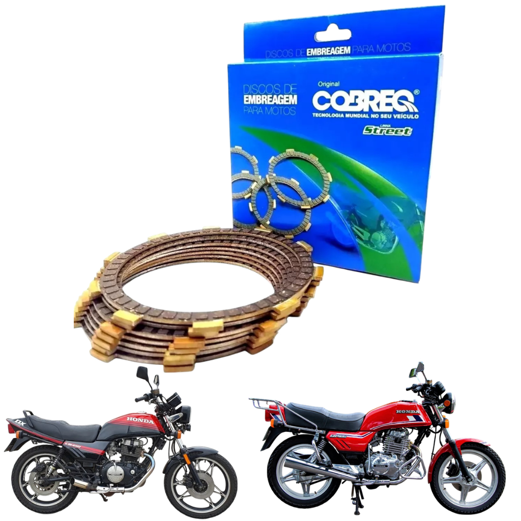 Disco De Embreagem Honda Cb400 Cb 400 Cb450 Cb 450 7 Peças