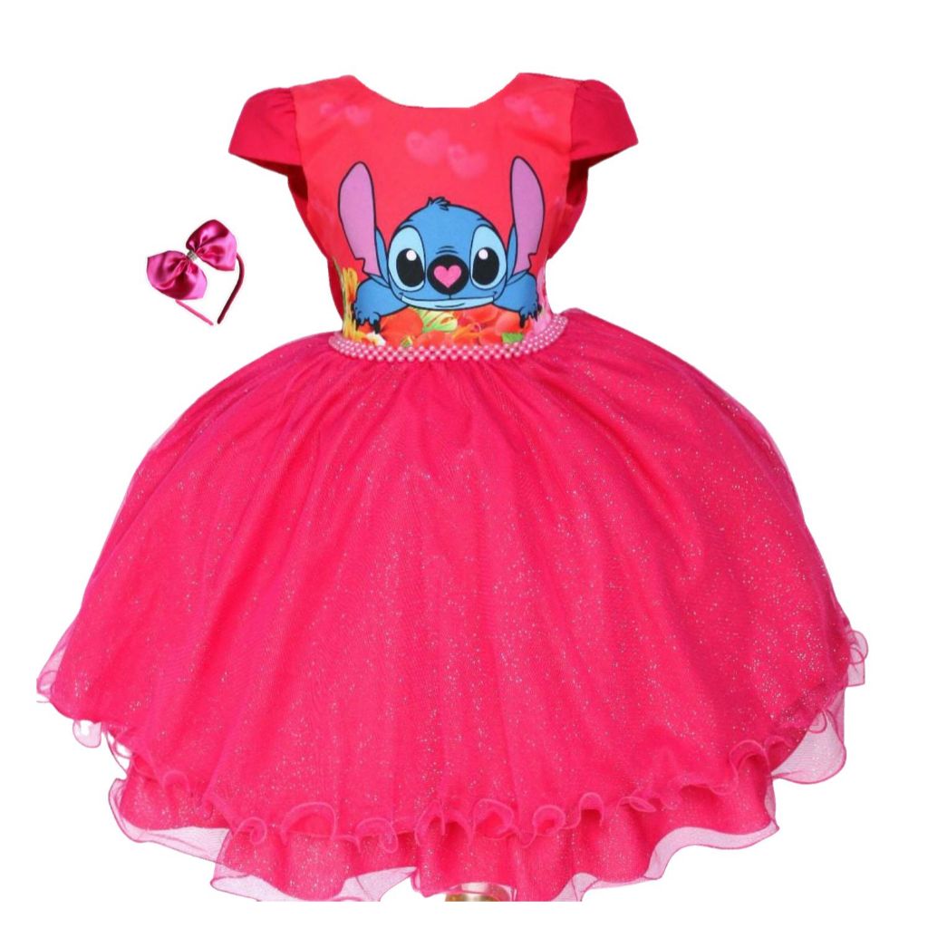 Vestido Sthitchi Luxo Festa Infantil