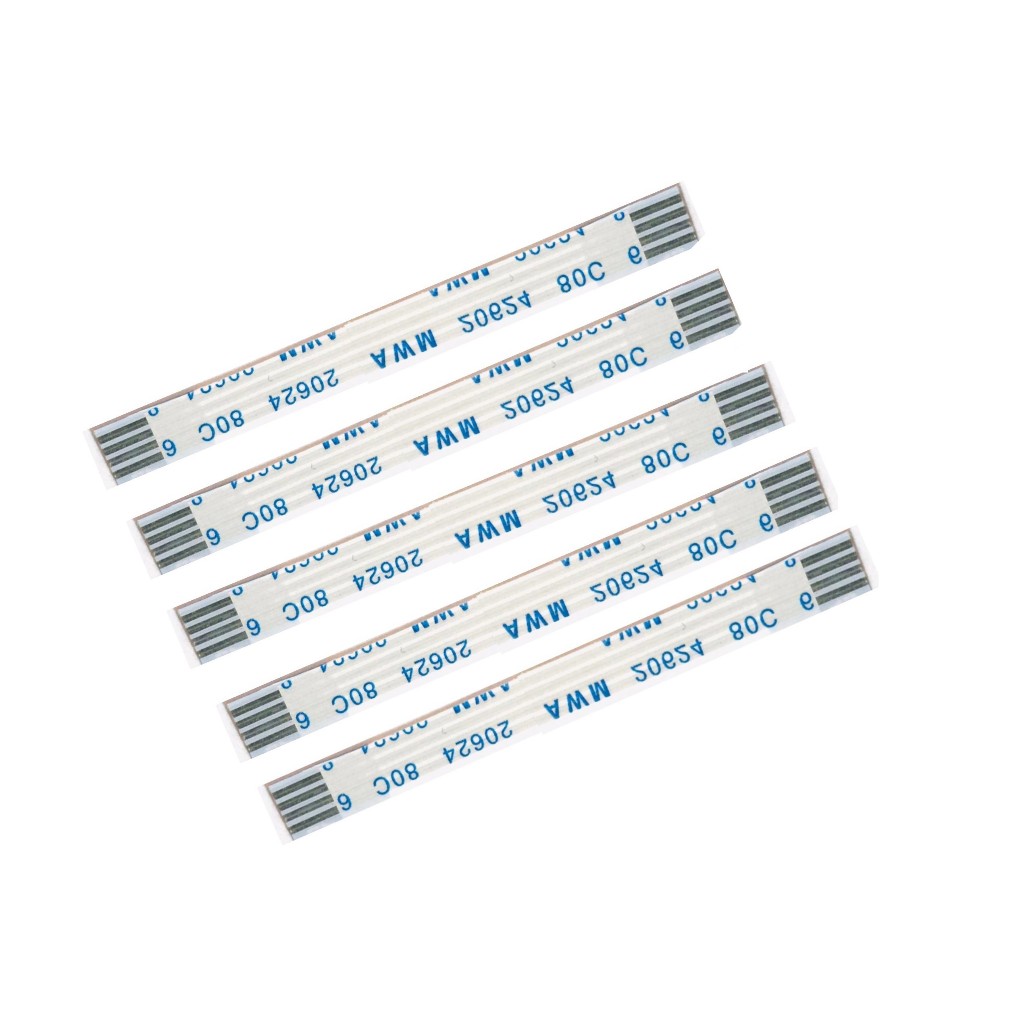 Kit 5 Cabos Flat 4 Vias X 10cm Compatível  Para Xkey360 - Xk3y