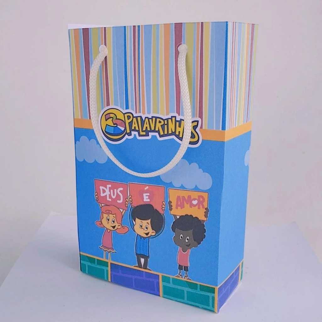 Kit Sacolinha Surpresa Festa Infantil Personalizado 3 Palavrinhas Lembrancinhas  Aniversário