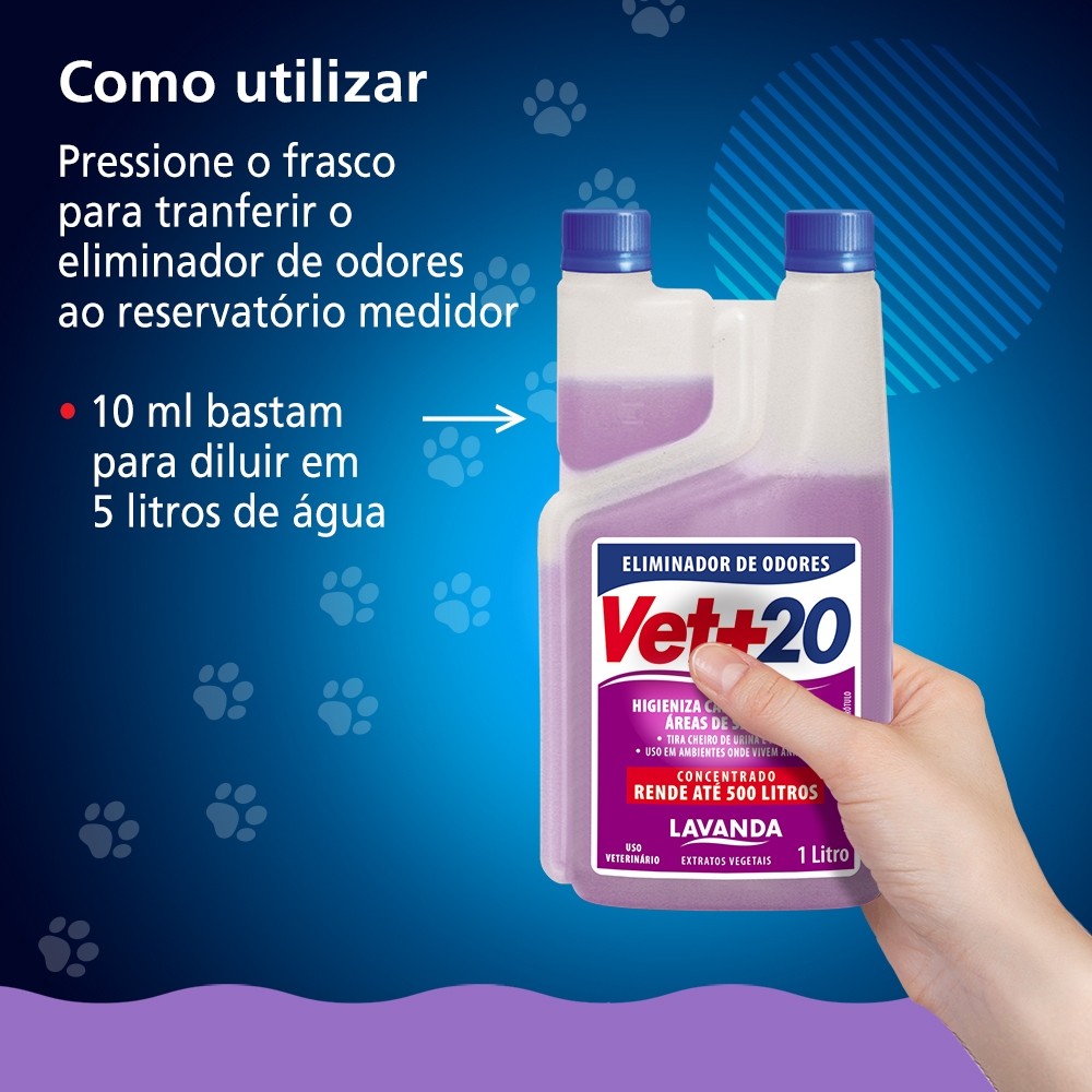 Eliminador de Odor Vet+20 1 Litro