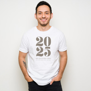 Camiseta Estampada Ano Novo Reveillon Camisa 2025