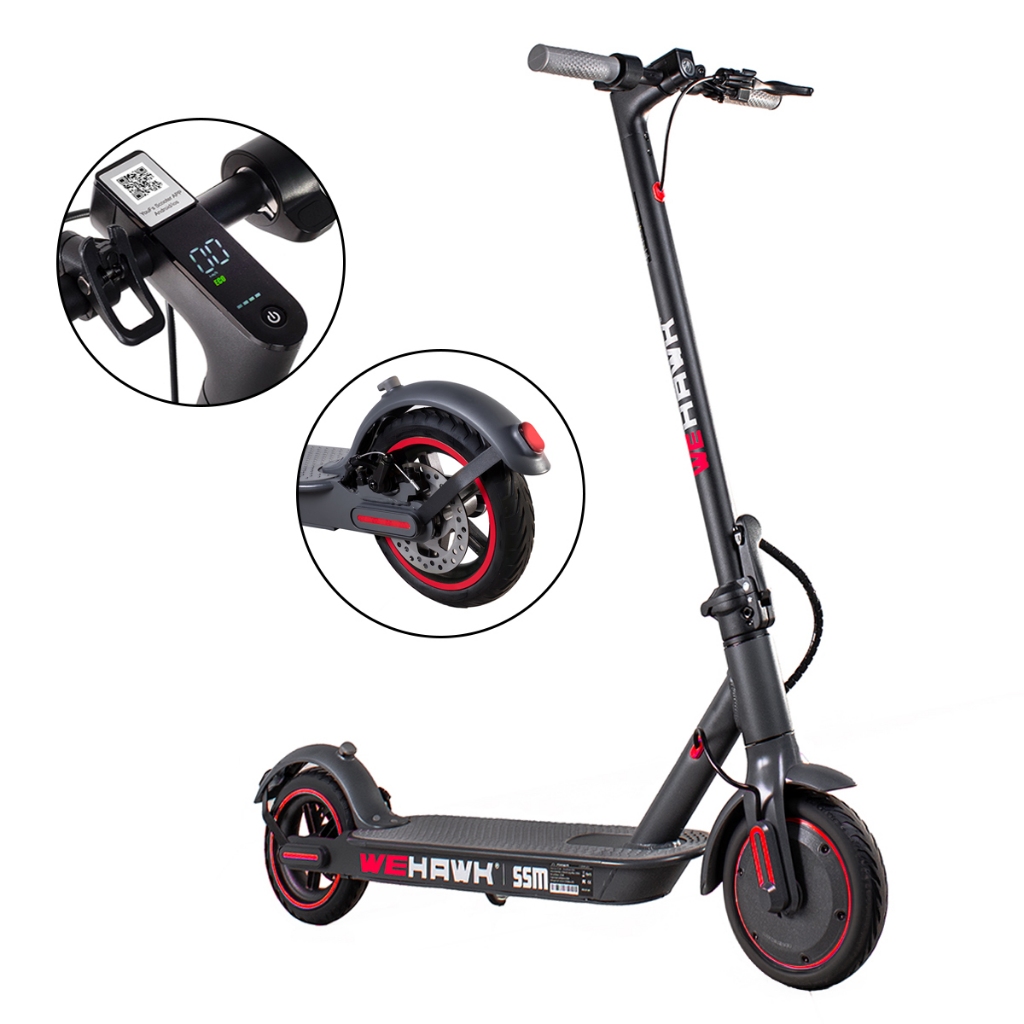 Patinete Elétrico 350W Adulto 120Kg Autonomia 35Km SSM 2026 WeHawk
