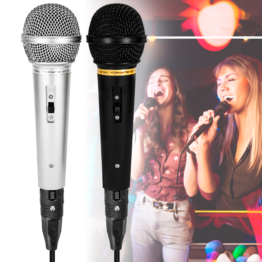 Kit Microfone Dinâmico Mic Profissional Com Fio Para Caixa de som