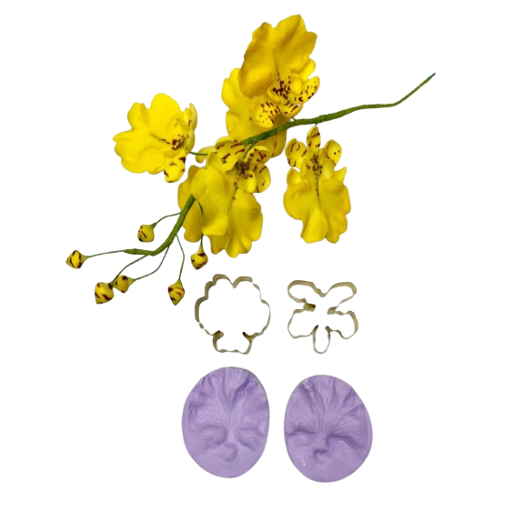 Kit cortador e frisador da orquídea chuva de ouro MOD.02