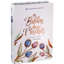 A Bíblia da Mulher - Grande - NAA - Capa Luxo Branca